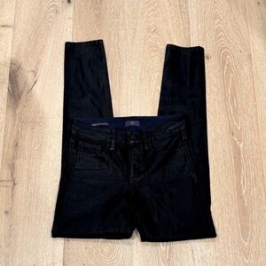 NYDJ Black Metallic Ankle Length Jeans, Size 0.